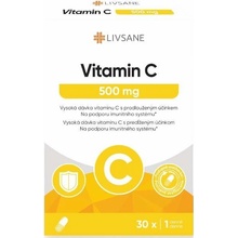 LIVSANE Vitamin C 500 mg vysoká dávka 30 kapslí