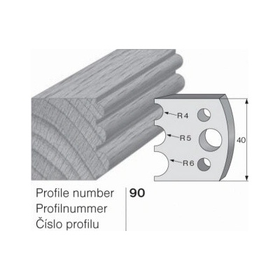 IGM profil 090 - pár omezovačů 40x4mm SP