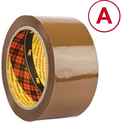 3M SCOTCH Páska balicí tichá 50 mm x 66 m - hnědá