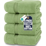 Utopia Towels 4-pack bath towel set, 69 x 137 cm, sage green - UT0495 (UT0495)
