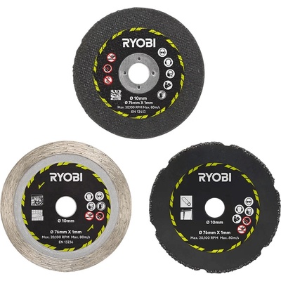 Ryobi Rezný kotúč 76 x 10 mm 5132005055 3 ks