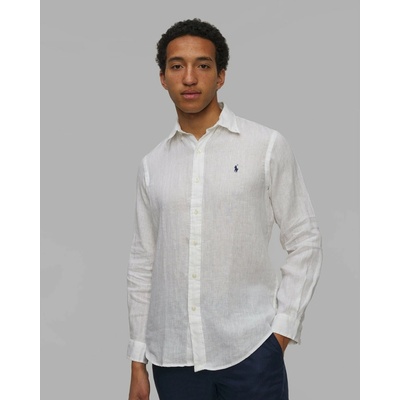 Polo Ralph Lauren pánska ľanová košeľa biela