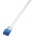 LogiLink Patch Cable SlimLine, плосък, Cat. 6, U/UTP, бял, 2 м
