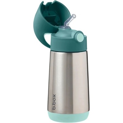b.box Термо бутилка със сламка b. box - Emerald forest, 350 ml (BX500707)