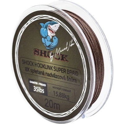 Shock Pletená Šňůra Super Braid Hooklink 11,34kg 20m