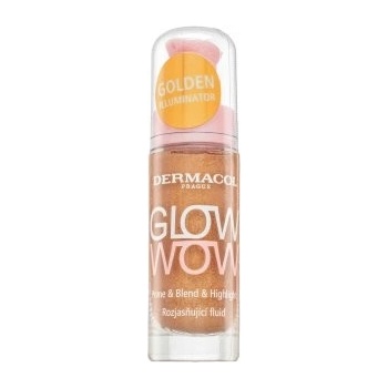 Dermacol Glow Wow Prime & Blend & Highlight skrášľujúci fluid pre zjednotenú a rozjasnenú pleť 20 ml