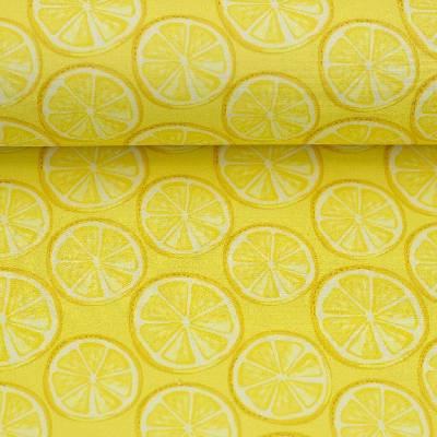 SWAFING Bavlněná látka Fruits citrony