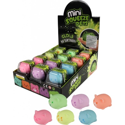 Rappa Antistresový míček zvířátko svítící ve tmě