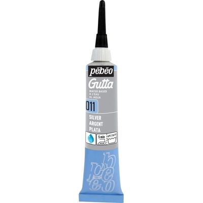 Pébéo Gutta Копринена боя Silver 20 ml 1 бр (69.4211)