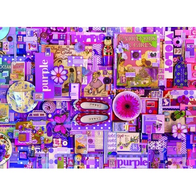 Cobble Hill Kolekce Rainbow Purple 1000 dílků
