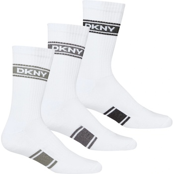 DKNY Мъжки чорапи DKNY 3 pack Mens Sport Socks Lacon - White