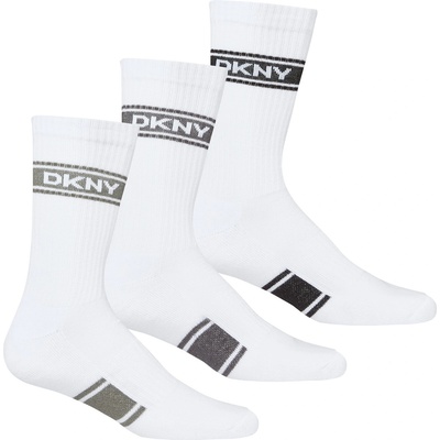 DKNY Мъжки чорапи DKNY 3 pack Mens Sport Socks Lacon - White