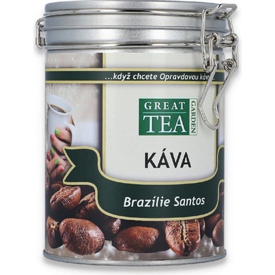 Great Tea Garden Vánoční káva Brazílie Santos mletá 200 g