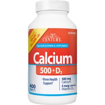 21st Century Calcium 500 + D3 [400 Таблетки]