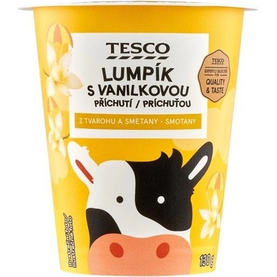 Tesco Kids Smotanovo tvarohový krém s vanilkovou arómou 130 g
