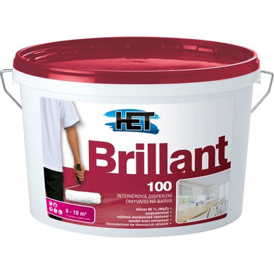 HET Brillant 100 interiérová umyvateľná farba 15+3kg