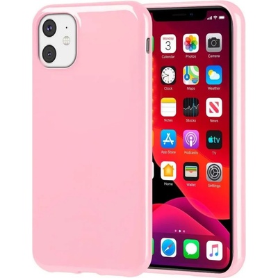 IPhone Силиконов кейс Jelly за IPhone 12 Mini, Бледо розов (4148)