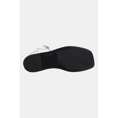 Calvin Klein Кожени сандали Calvin Klein FLAT SANDAL SQUARED BUCKLE LTH (HW0HW02556)
