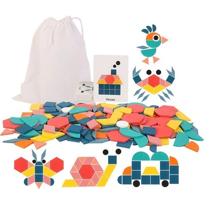 Didatoys didaktické puzzle Tvary 180 ks