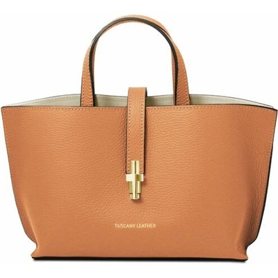 Tuscany Leather Kožená kabelka Agatha Biela