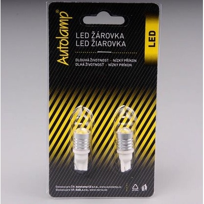 AUTOLAMP LED 12V (W5W) W2,1x9,5d círa šošovka 3W