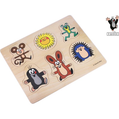 Wiky vkládací puzzle krteček a kamarádi