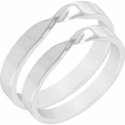 Eppi svadobné obrúčky z platiny Lazane RW40263