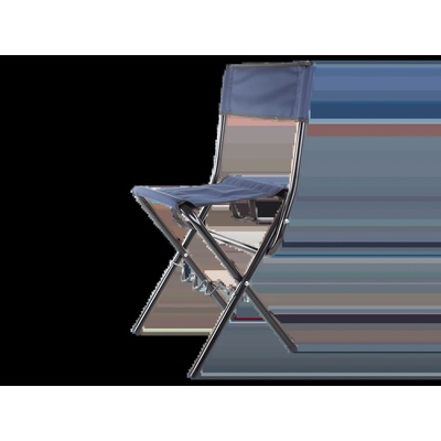 Verk 01678 Kempingová skladacia stolička s držiakom na rybársky prút modrá