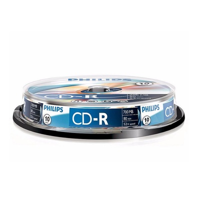 Philips CR7D5NB10/00 празна аудио касета CD-R 700 MB 10 броя (cdr10h)