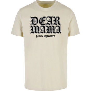 Mister Tee Мъжка тениска в цвят мокър пясък Mister Tee Dear MamaUB-MT3882-03872 - Пясък, размер XS