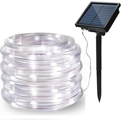 Solar 101 10 Solární vánoční hadice čistá bílá 100LED 12Metrů