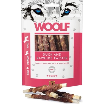 Woolf Duck & Rawhide twister 100 g