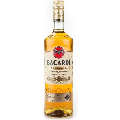 Bacardi Gold Carta Oro 37,5% 1 l (holá láhev)