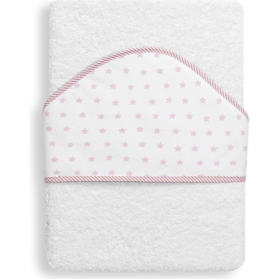 Interbaby Froté osuška Hviezda bielo/ružová