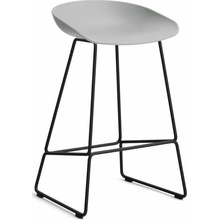 Hay AAS 38 Low black powder coated steel / concrete grey