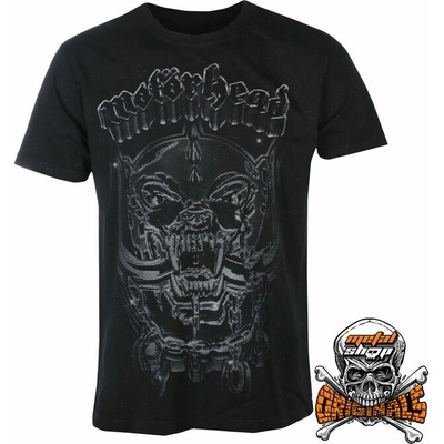 Tričko Metal Metalshop Originals Motörhead Silver Warpig černá