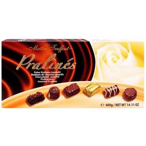 Maitre Truffout БОНБОНИ АСОРТИ ПРАЛИНА КАФЯВИ 400ГР