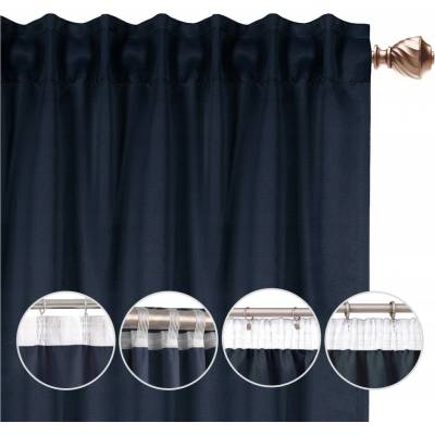 Flying Zatemňovací Závěs se stahovací páskou, tunelem a žabkami, 140 cm x 250 cm