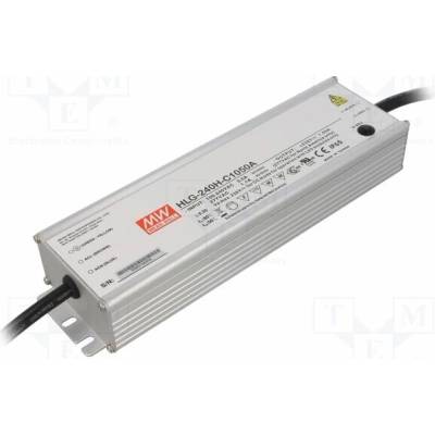 MEAN WELL HLG-240H-C1050A Napájecí zdroj: spínaný; LED; 250W; 119÷238VDC; 525÷1050mA; IP65