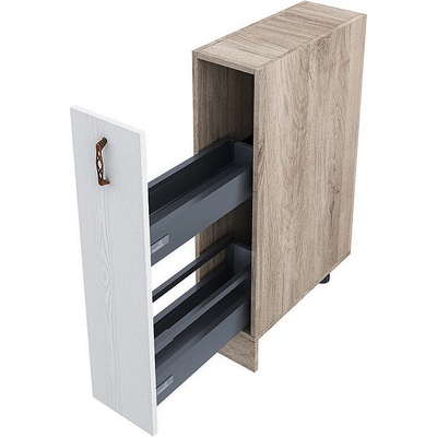 ИРИМ Долен кухненски шкаф Сити АРФ-Бяло фладер-04-58 20 см