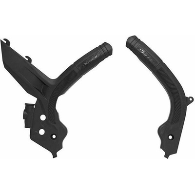 RACETECH (RTECH) kompletní kryty rámu BI-MATERIAL SUPER GRIP HONDA CRF 450 R / RX 21-24, CRF 250 R / RX 22-24 barva černá
