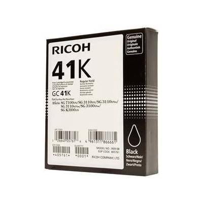 Ricoh Касета с мастило-гел ricoh gc-41k (405761) - Черно, 2 500 копия