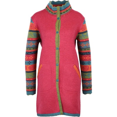Flomax Дамско вълнено яке Flomax Women's Rosalia Oversized Coat Wool jacket - Türkis / Bunt - размер 40/42 (EU) (105-6547-0311)