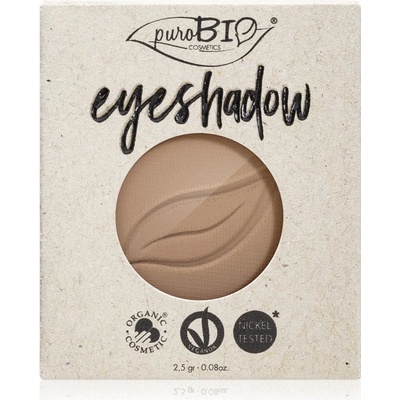 puroBIO Cosmetics Compact Eyeshadows oční stíny 02 Dove Gray 2,5 g náhradní náplň