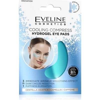 Eveline Hydra Expert hydrogélová maska na očné okolie s chladivým účinkom 2 ks