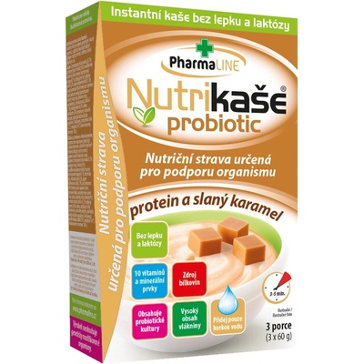 Nutrikaše probiotic protein a slaný karamel 3 x 60 g