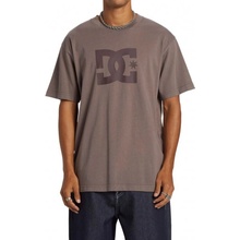 Dc shoes pánské tričko Star Pigment Dye Plum Truffle Enzyme Wash Fialová