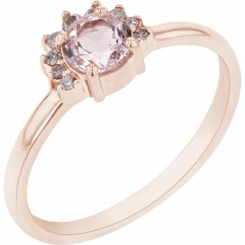 Eppi Zlatý prsteň s morganitom Caio R43511