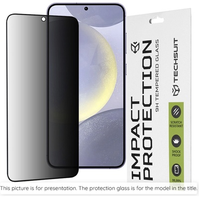 Techsuit Стъклен протектор за OnePlus Nord 6 - 111D Privacy Full Glue - Techsuit - Черен