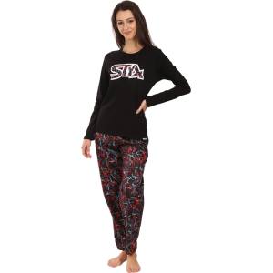 Styx Дамска пижама Styx Jáchym Styx | Cheren Sin Cherven Mnogotsveten | ЖЕНИ | M